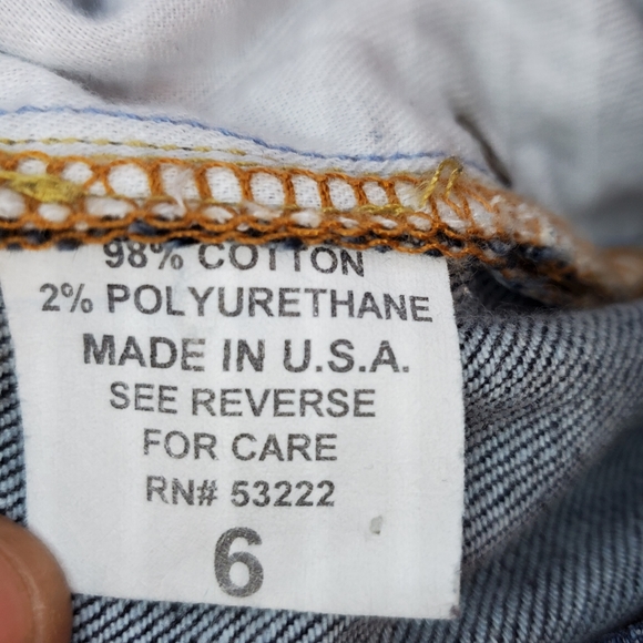 David Kahn Blue Medium Wash Denim Cropped Capris Size 6 - Picture 4 of 5